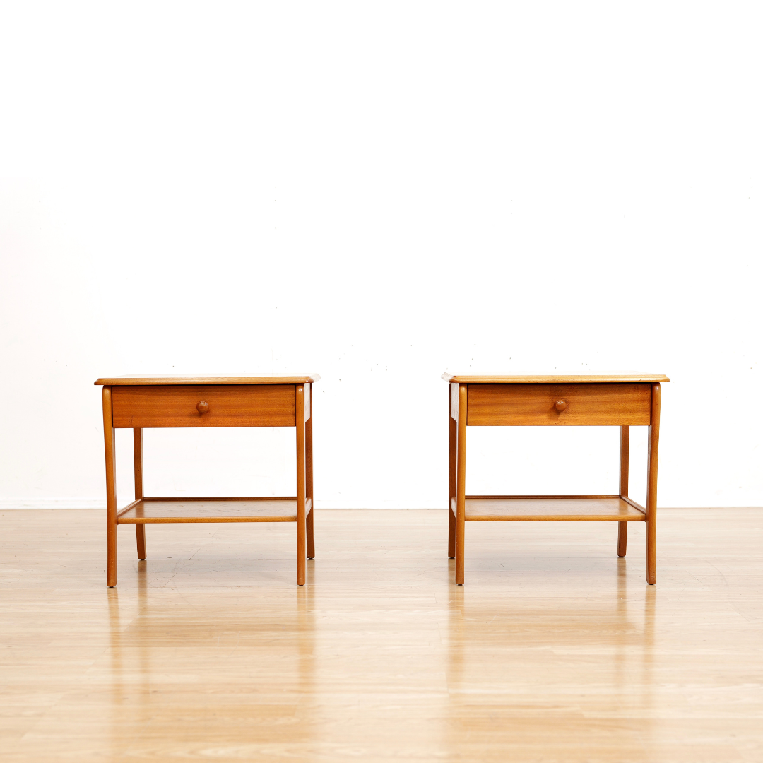 Pair of Vintage Nightstands by Nathan Furniture