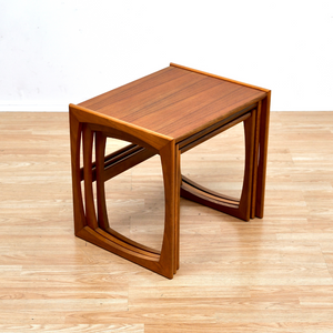 MID CENTURY NEST OF TEAK SIDE TABLES BY VB WILKINS FOR G PLAN