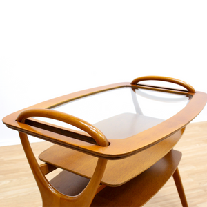 Reserved MID CENTURY SIDE TABLE SERVING TRAY BY HANS OLSEN