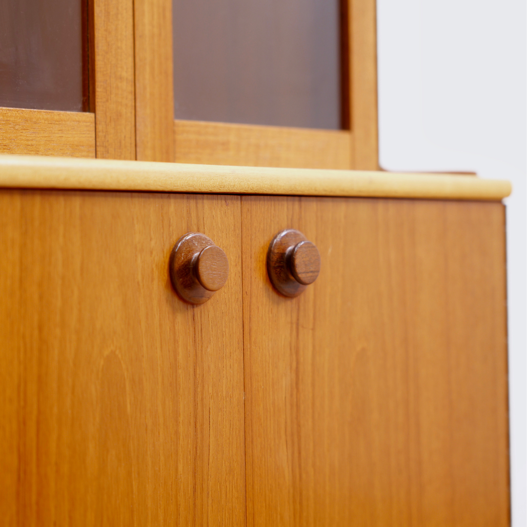 Mid Century China Cabinet Corner Bar by Turnidge of London