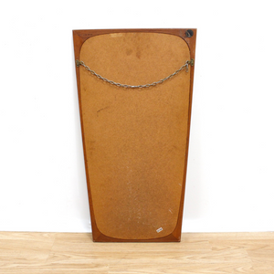 MID CENTURY DANISH TEAK WALL MIRROR