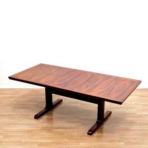 LARGE DANISH MODERN ROSEWOOD DINING TABLE BY SKOVBY MØBELFABRIK OF DENMARK