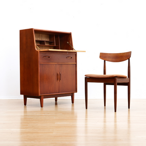 MID CENTURY TEAK SECRETARY DESK BY JENTIQUE FURNITURE
