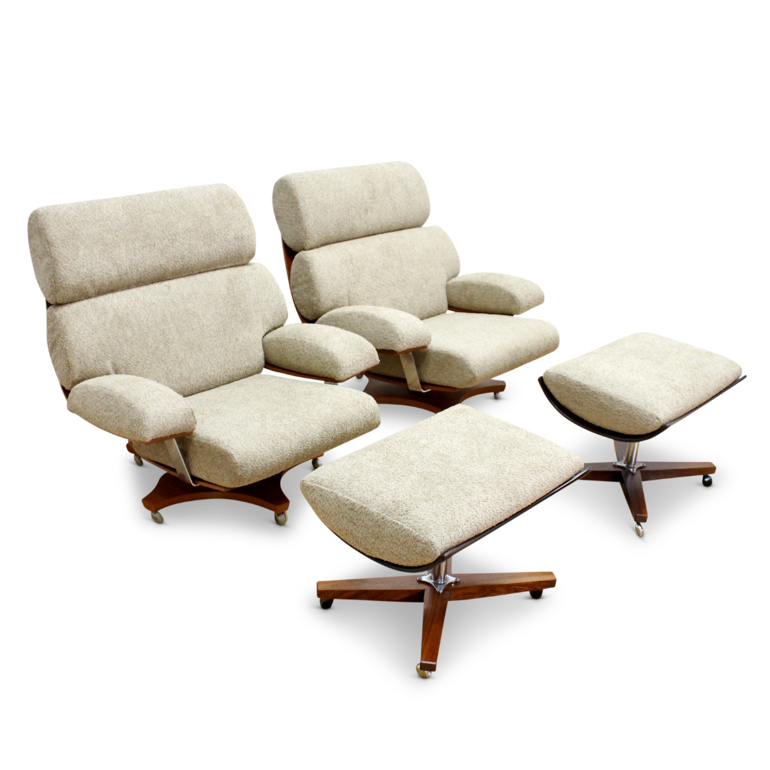 PAIR OF MID CENTURY HOUSEMASTER LOUNGE CHAIRS BY G PLAN