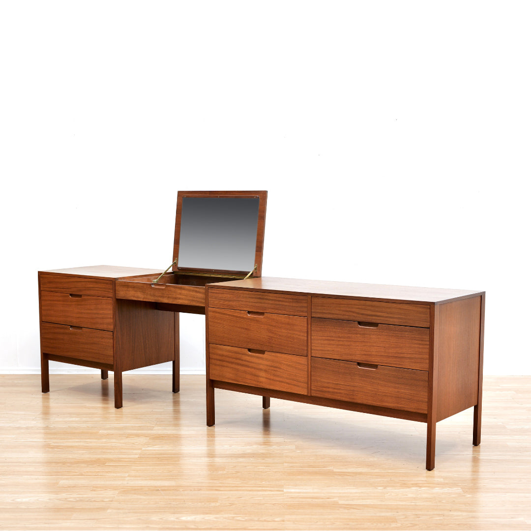 MID CENTURY VANITY DRESSER BY BY RICHARD HORNBY FOR HEALS OF LONDON