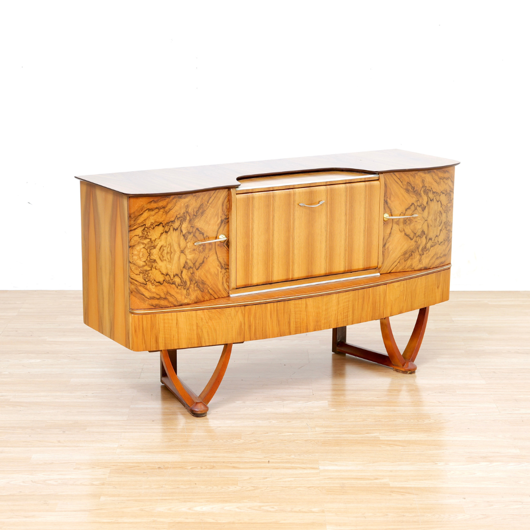 1950s Liquor Cabinet Credenza by Beautility of London