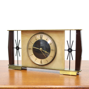 MID CENTURY MANTLE CLOCK BY METAMEC