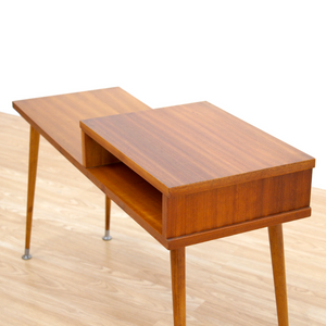 MID CENTURY MODERN COFFEE LAMP SIDE TABLE PLANT STAND