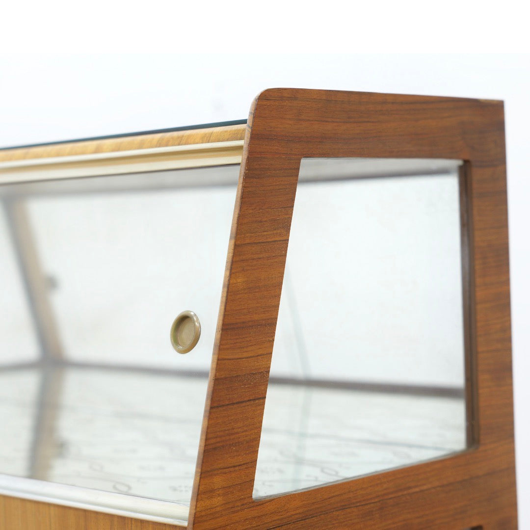 Vintage 1950s Atomic Curio Display Cabinet