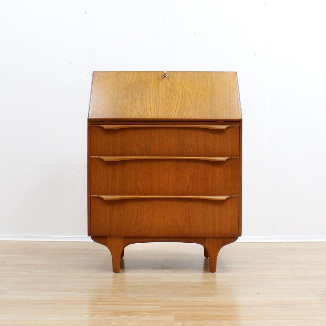 MID CENTURY SECRETARY DESK BUREAU BY SUTCLIFFE OF TODMORDEN