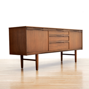 MID CENTURY TEAK CREDENZA BY NATHAN FURNITURE