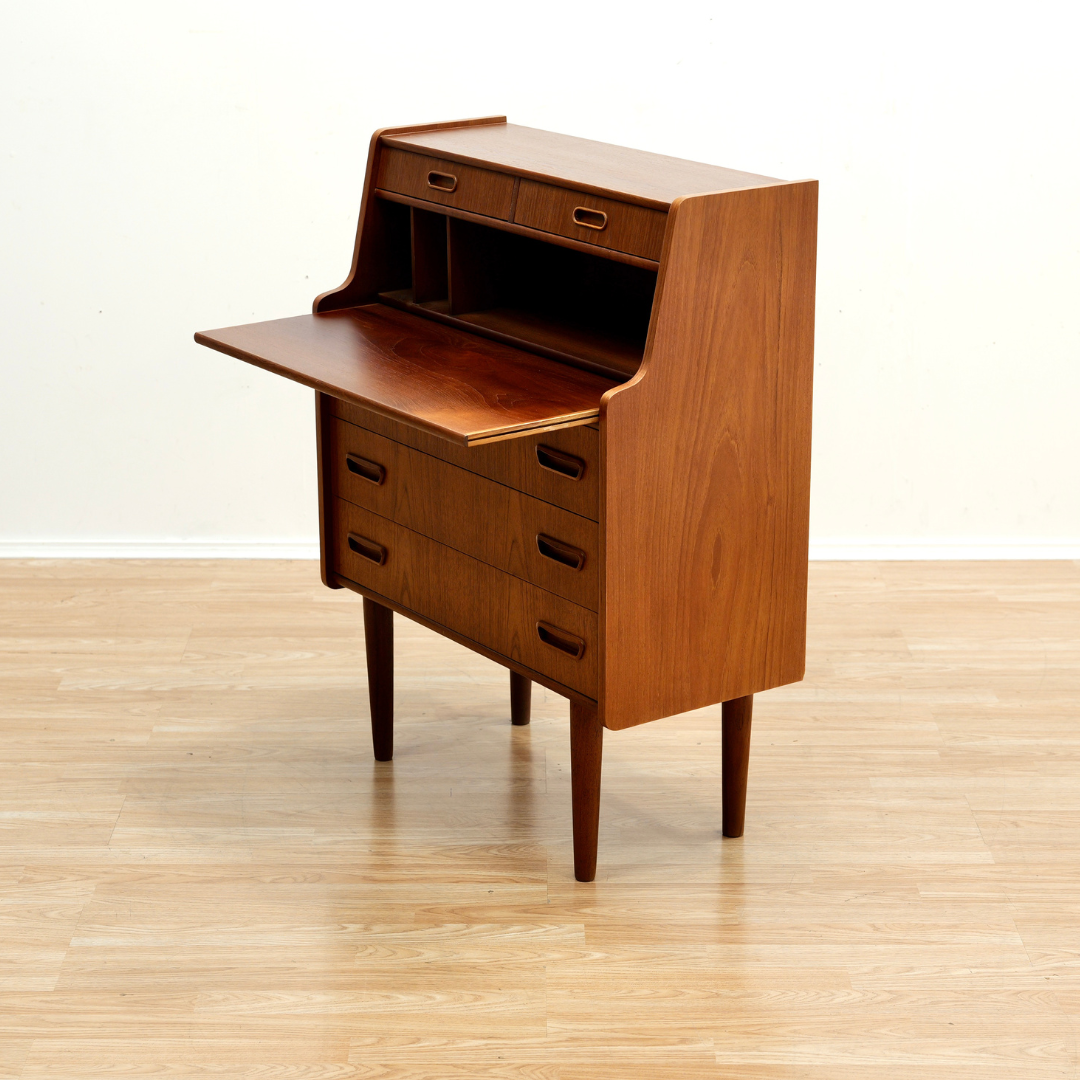 Reserved 1960'S DANISH MODERN TEAK SECRETARY BY GUNNAR NIELSEN TIBERGAARD