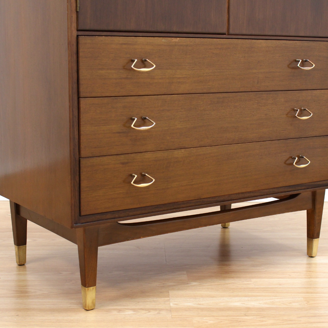 MID CENTURY DRESSER CABINET BY WRIGHTON FURNITURE