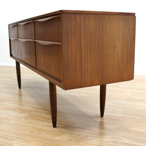 MID CENTURY SIX DRAWER TEAK DRESSER BY AUSTINSUITE