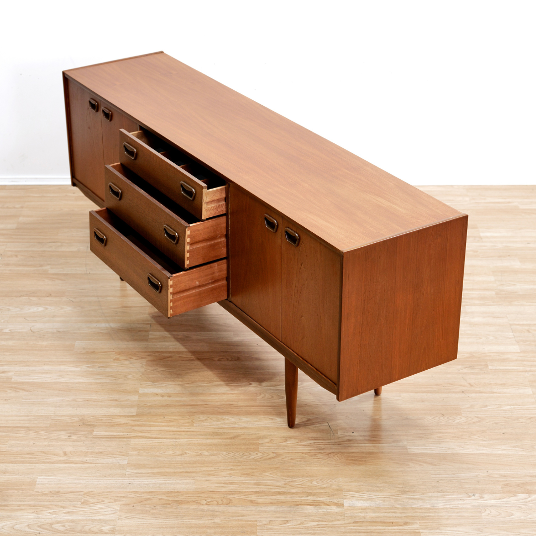 Mid Century 1960s Danish Teak Credenza