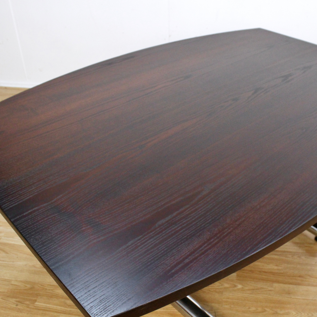 VINTAGE BRITISH CHROME TABLE BY TIM BATES FOR PIEFF FURNITURE