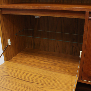 1960S DANISH MODERN TEAK BOOKCASE WALL UNIT