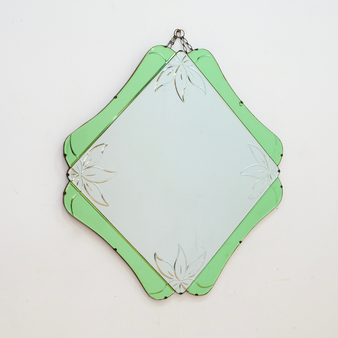 1930s English Art Deco Wall Mirror