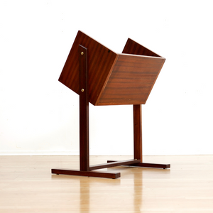 MID CENTURY VINYL RECORD STORAGE CADDY