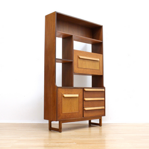 MID CENTURY BOOKCASE ROOM DIVIDER BY STONEHILL FURNITURE