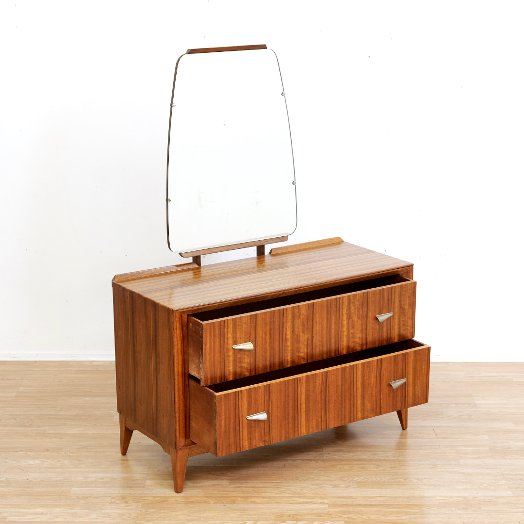 Mid Century British Design Rosewood Vanity Dresser