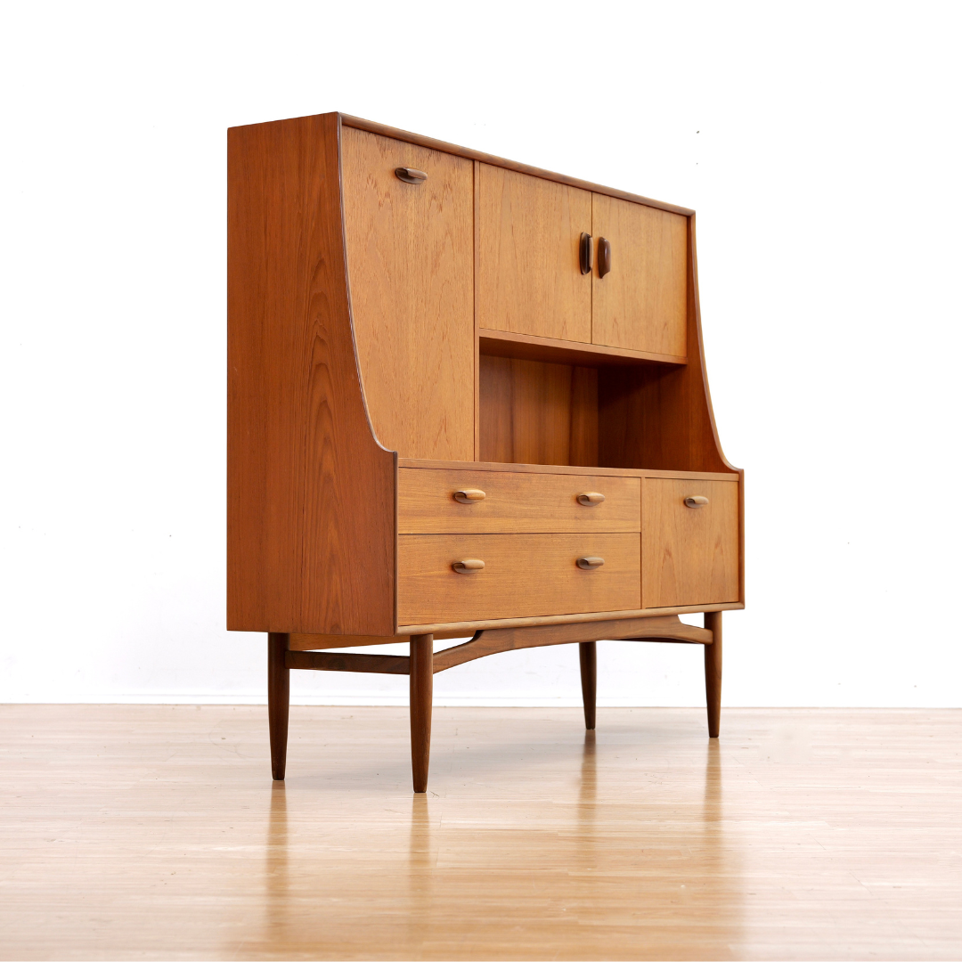 MID CENTURY DANISH RANGE TEAK CREDENZA BUFFET BY G PLAN