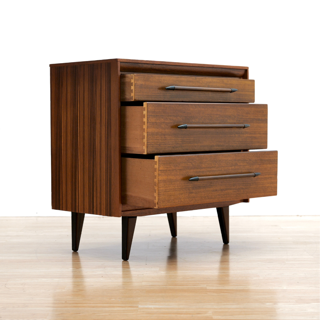 SMALL MID CENTURY DRESSER NIGHTSTAND BY LEBUS FURNITURE