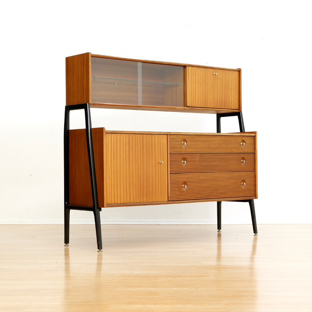 MID CENTURY HUTCH CREDENZA BY NATHAN FURNITURE