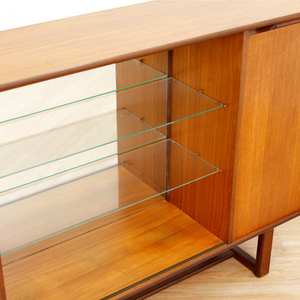 MID CENTURY CHINA CABINET SIDEBOARD BY TURNIDGE OF LONDON
