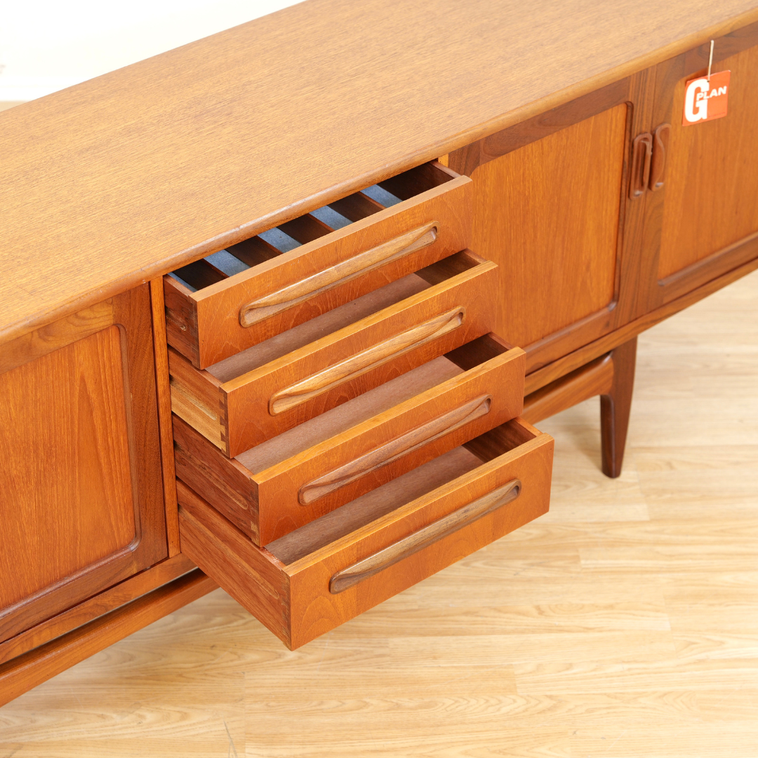 Reserved LONG MID CENTURY TEAK CREDENZA BY VB WILKINS FOR G PLAN