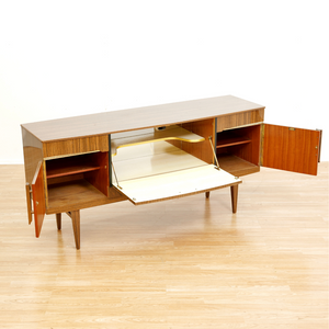 MID CENTURY MELAMINE BAR CREDENZA BY BEAUTILITY
