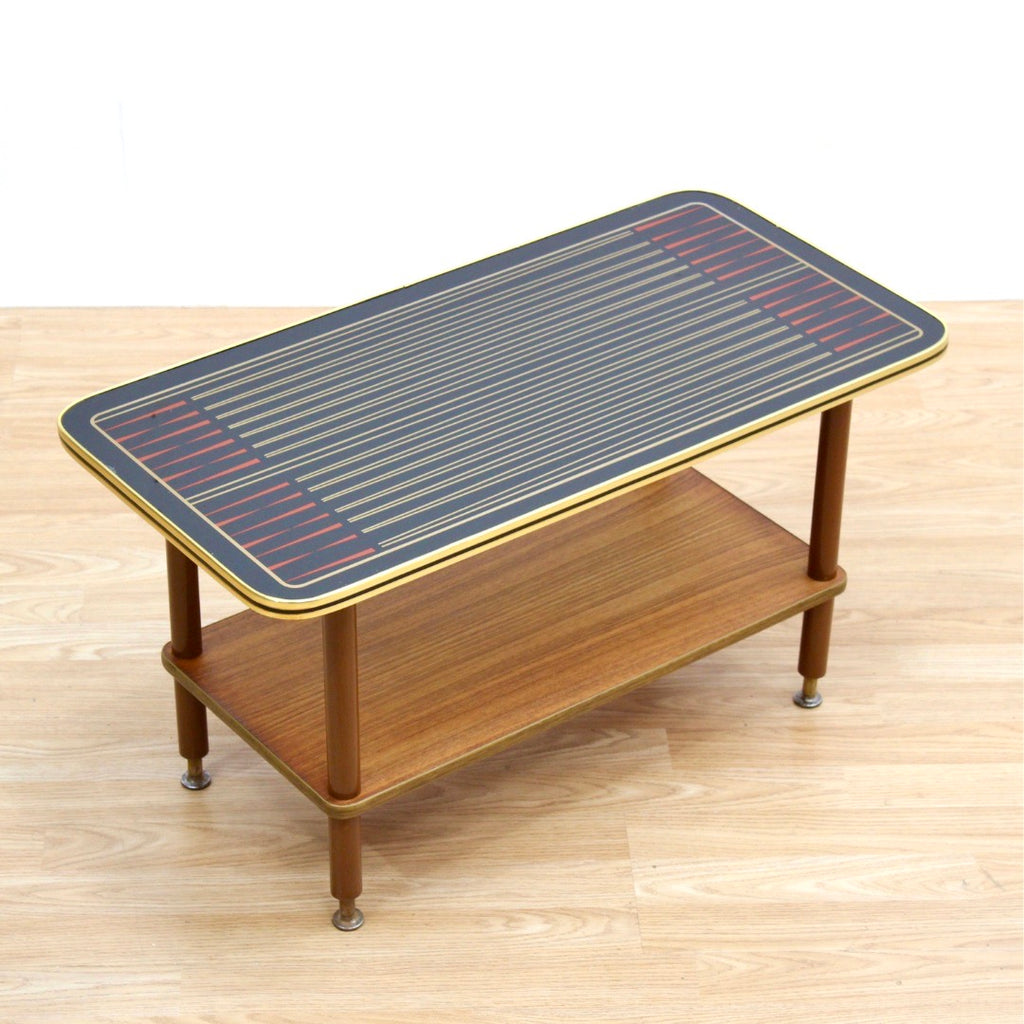 MID CENTURY ATOMIC BACKGAMMON COFFEE TABLE