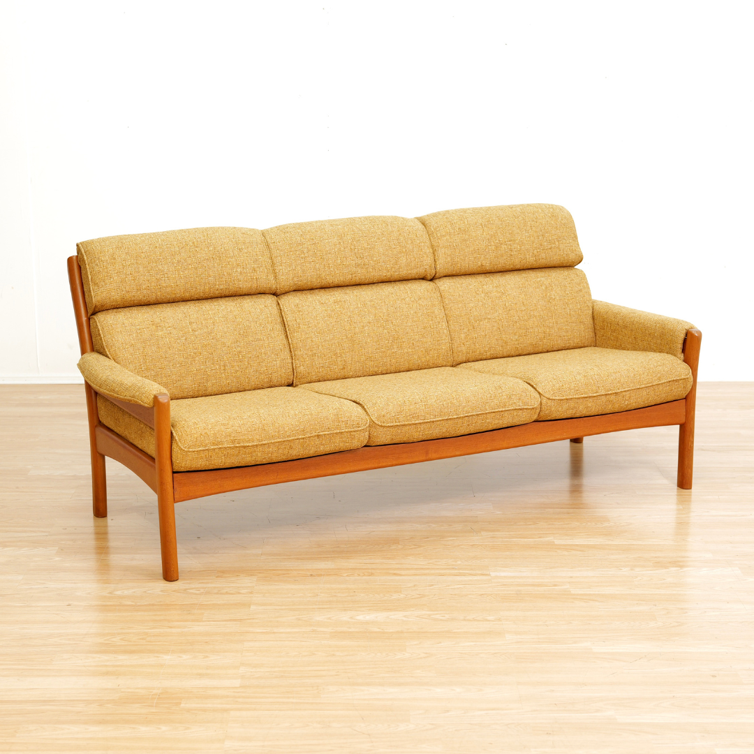1960s Teak Three Seater Sofa by Dyrlund of Denmark
