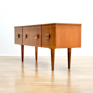 MID CENTURY TEAK SIX DRAWER DRESSER BY AUSTINSUITE