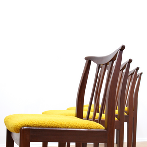 SET OF FOUR MID CENTURY DINING CHAIRS BY ELLIOTTS OF NEWBURY