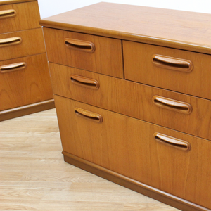 PAIR OF MID CENTURY TEAK DRESSERS NIGHTSTANDS BY MEREDEW FURNITURE