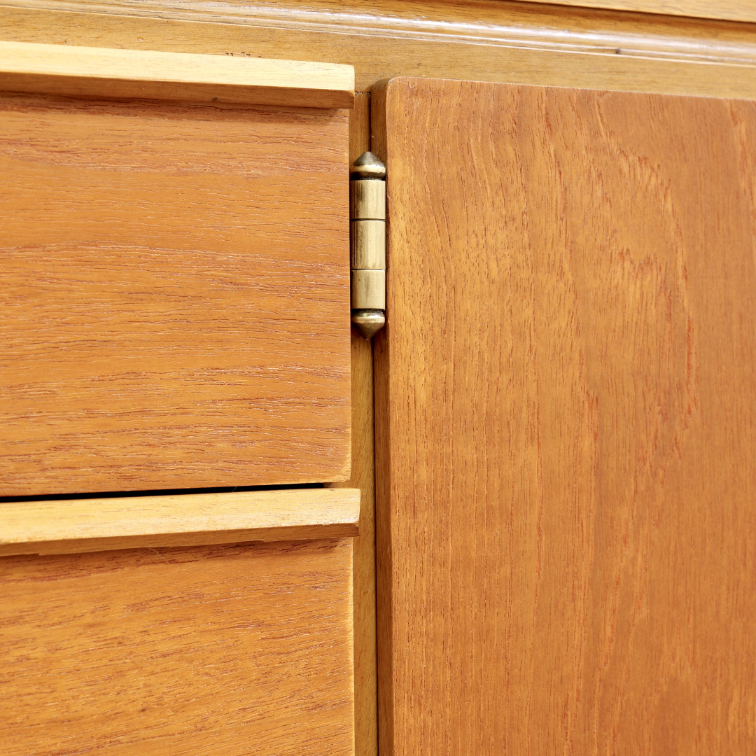 LONG MID CENTURY TEAK CREDENZA