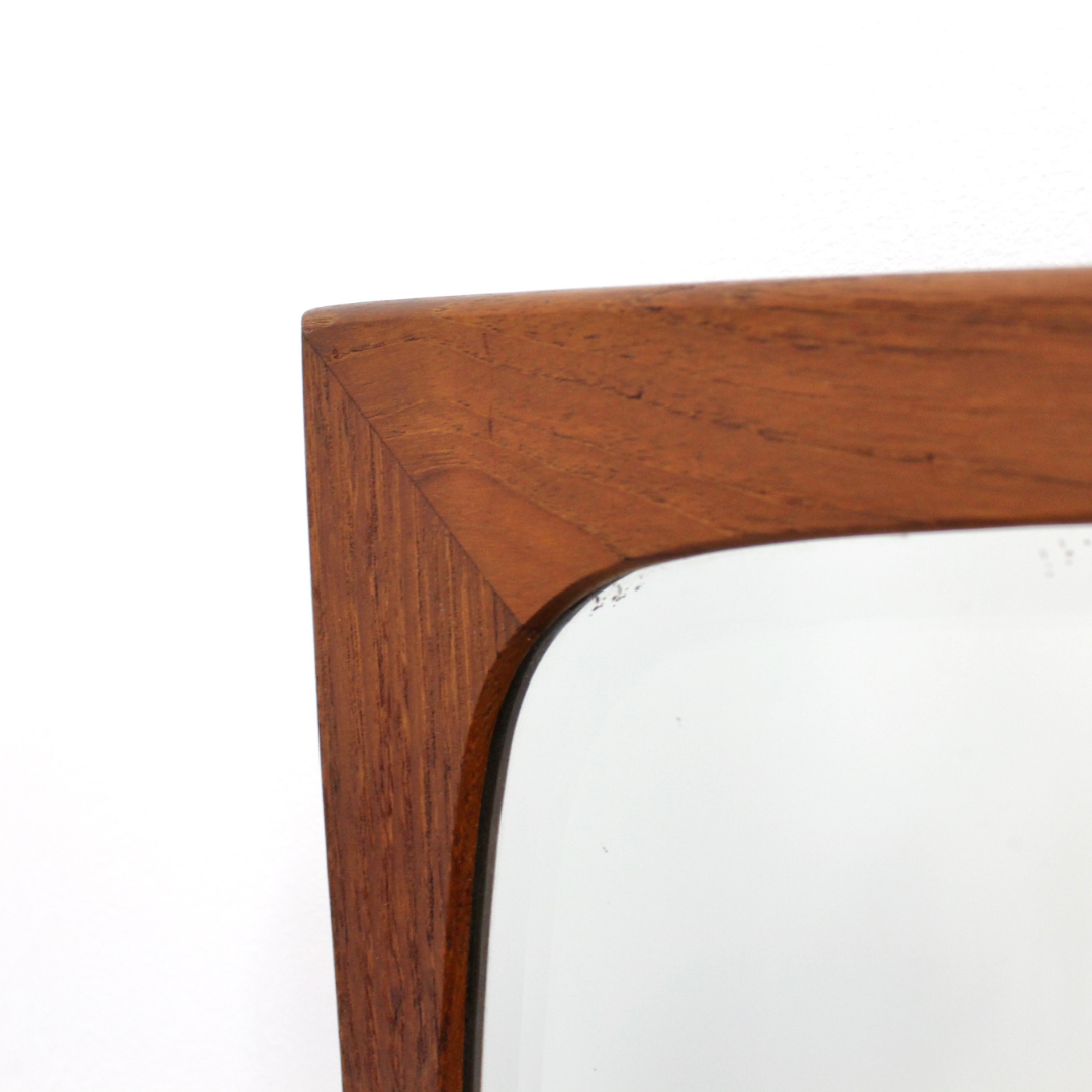 MID CENTURY DANISH TEAK MIRROR BY CLARK EATON