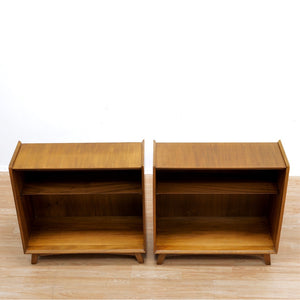 PAIR OF SMALL MID CENTURY BOOKCASES