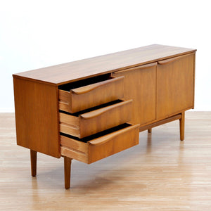 MID CENTURY TEAK CREDENZA BY MORRIS OF GLASGOW