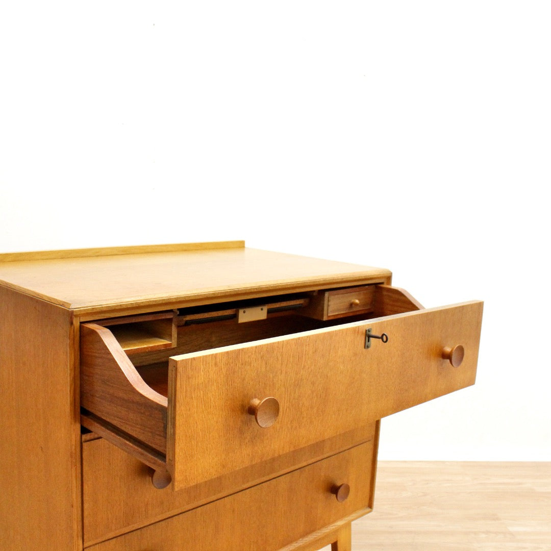 Mid Century Oak Vanity Dresser by Meredew