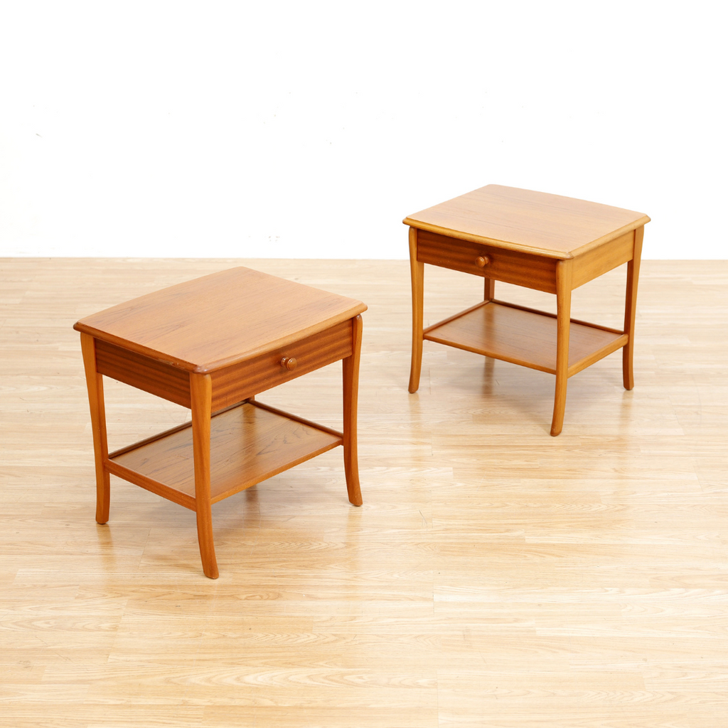 Pair of Vintage Nightstands by Nathan Furniture