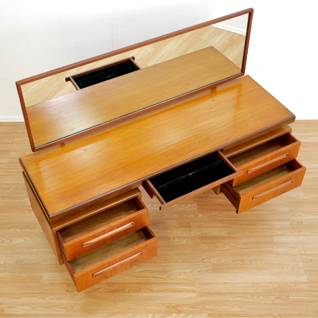 Mid Century Teak Vanity Table by VB Wilkins for G Plan
