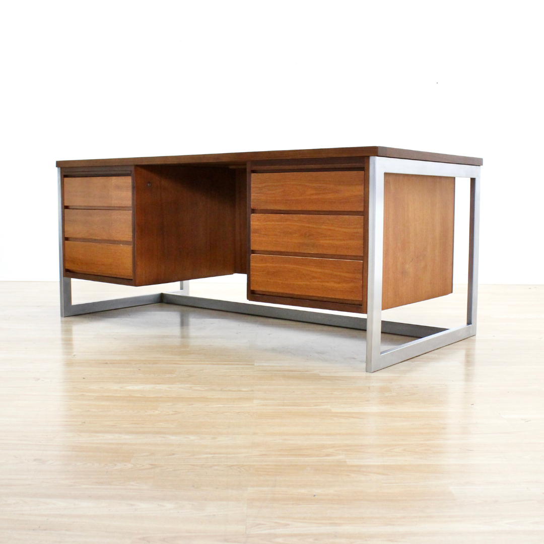 Large Mid Century Executive Desk by Gordon Russell