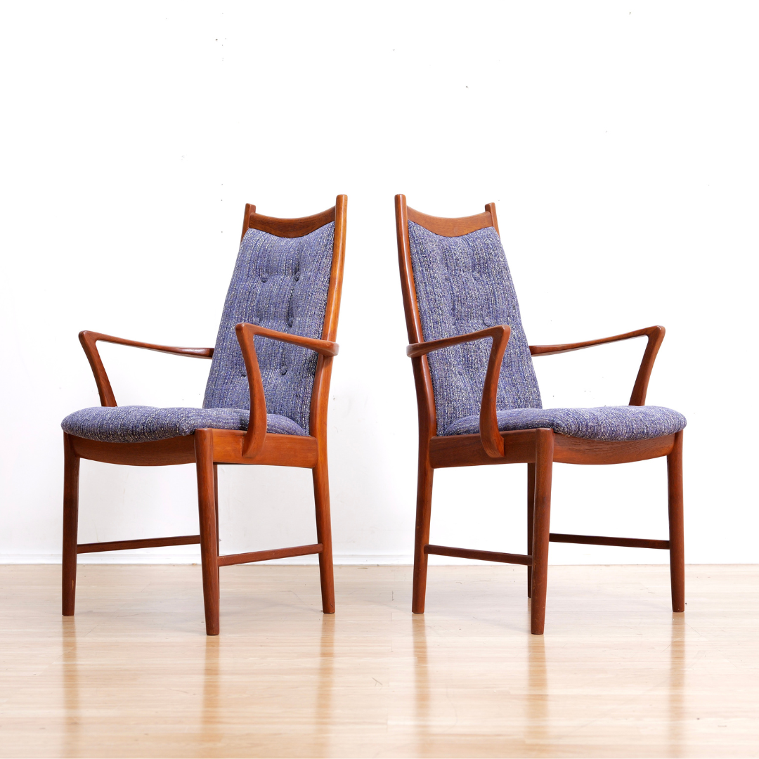 Set of Six Mid Century Dining Chairs by McIntosh Furniture