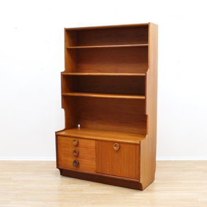 MID CENTURY TALL TEAK BOOKCASE BY PORTWOOD