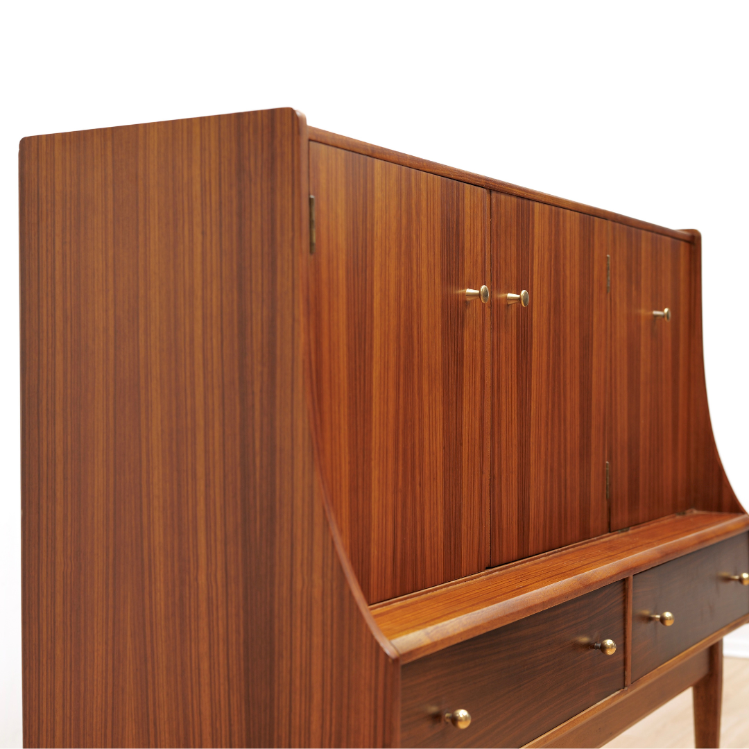 MID CENTURY BUFFET CREDENZA BY UNIFLEX FURNITURE