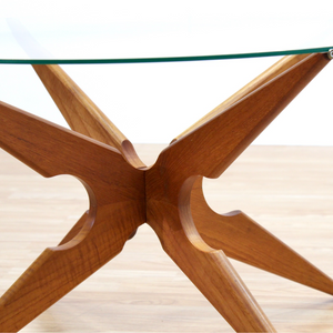 VINTAGE TEAK COFFEE TABLE BY VLADAMIR KAGAN FOR SIKA MOBLER