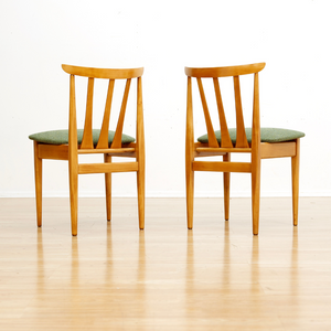 SET OF SIX MID CENTURY DINING CHAIRS BY ELLIOTS OF NEWBURY