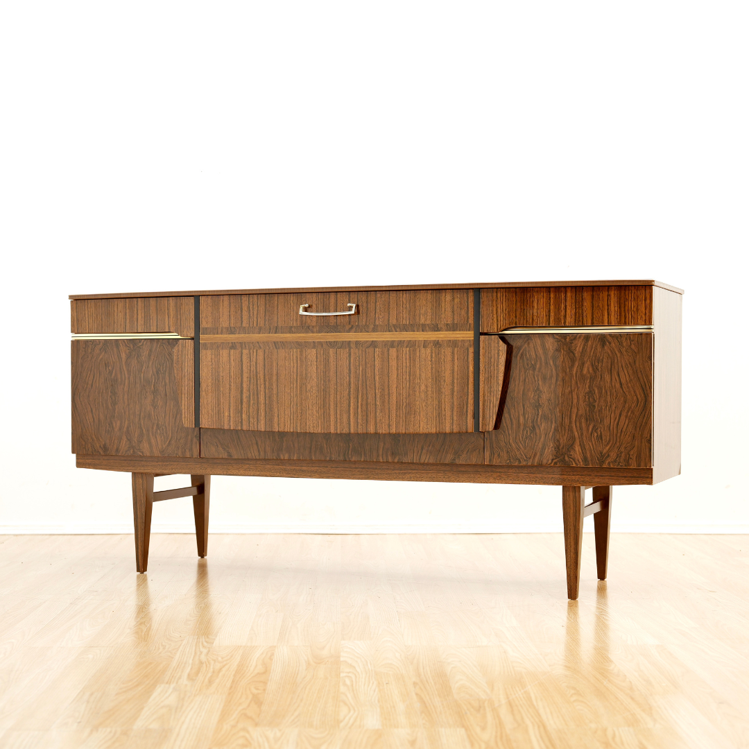 MID CENTURY MELAMINE BAR CREDENZA BY BEAUTILITY